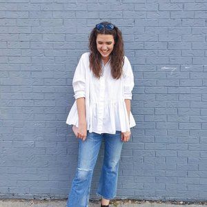 Citizens of Humanity Cropped Denim Flare Jeans